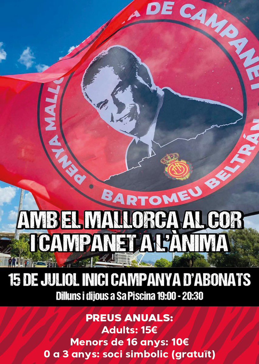 Penya Mallorquinista de Campanet Bartomeu Beltrán tweet media
