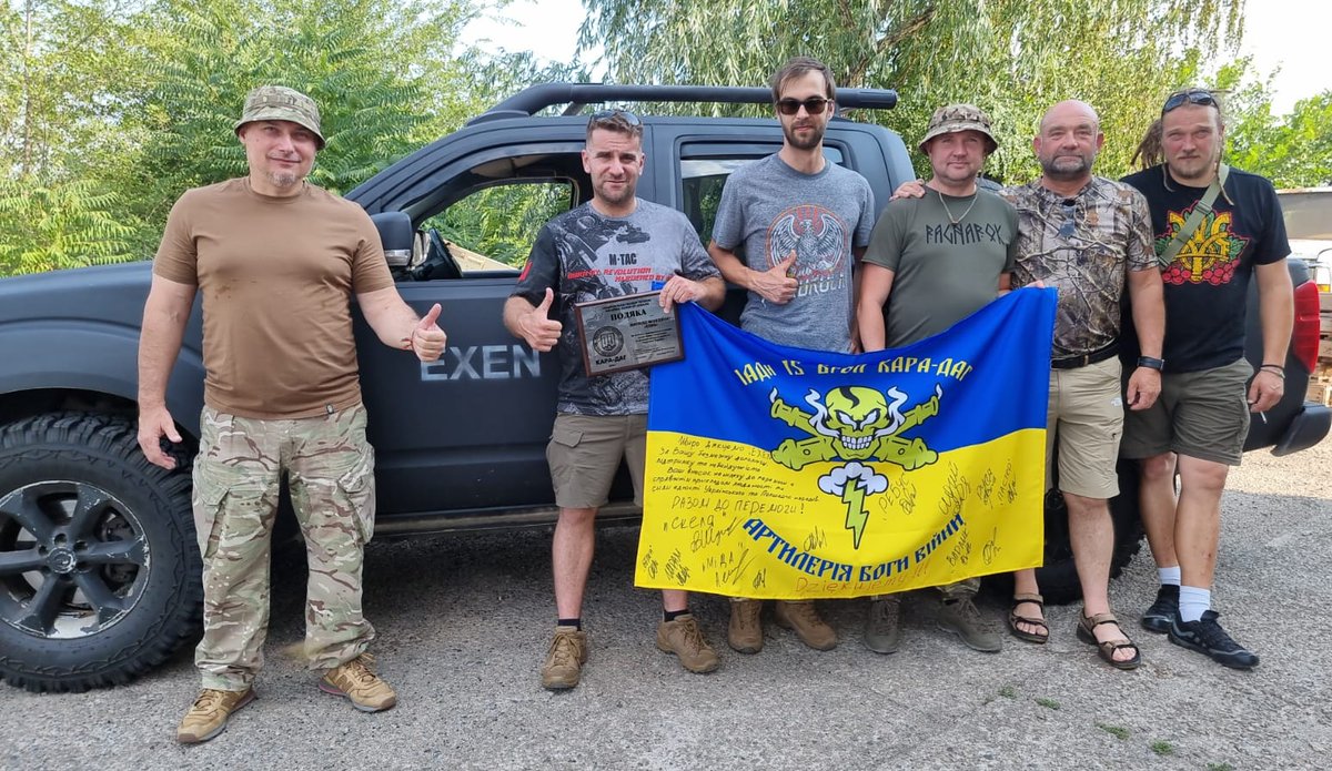 Exen's tweet image. ✔️ 334
Nissan Navara dla brygady Kara Dag, Korpus Azov 💪💪
Zaporoże dzisiaj 🫡
pomagam.pl/4x4dlaukrainy
patronite.pl/Exen