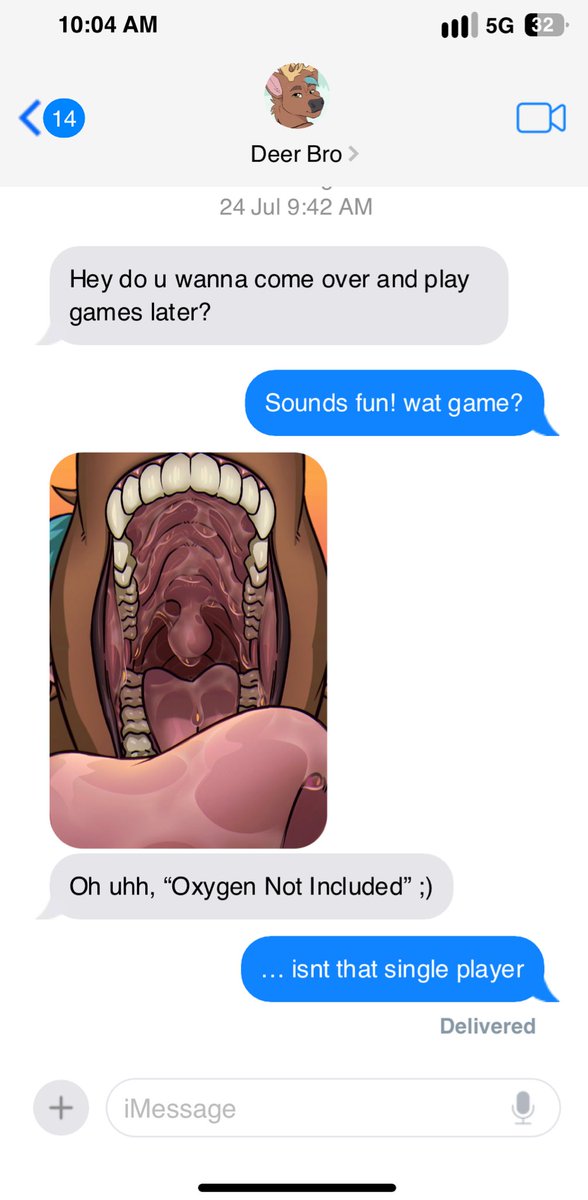 Friend inviting you over while dropping some not-so subtle hints.