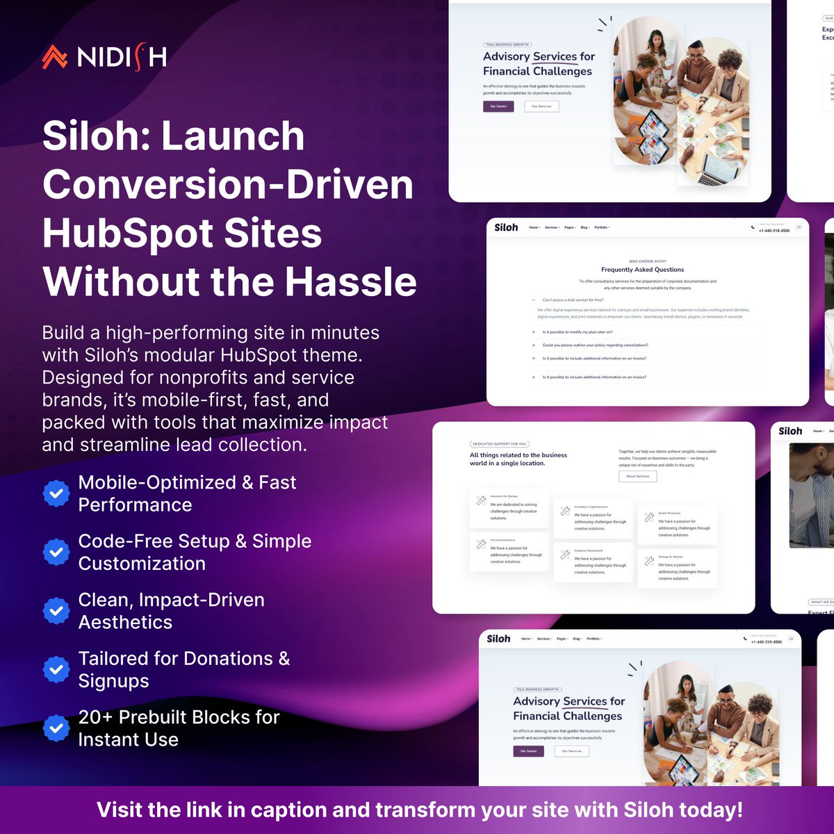 LlcNidish's tweet image. 🚀 Launch high-converting HubSpot sites in no time with Siloh — the modular theme built for performance.
✅ Mobile-first
✅ Code-free customization
✅ Optimized for signups & donations
💡 Get started today: hubs.ly/Q03wxM1L0
#HubSpotCMS #WebsiteDesign #NonprofitWebsites