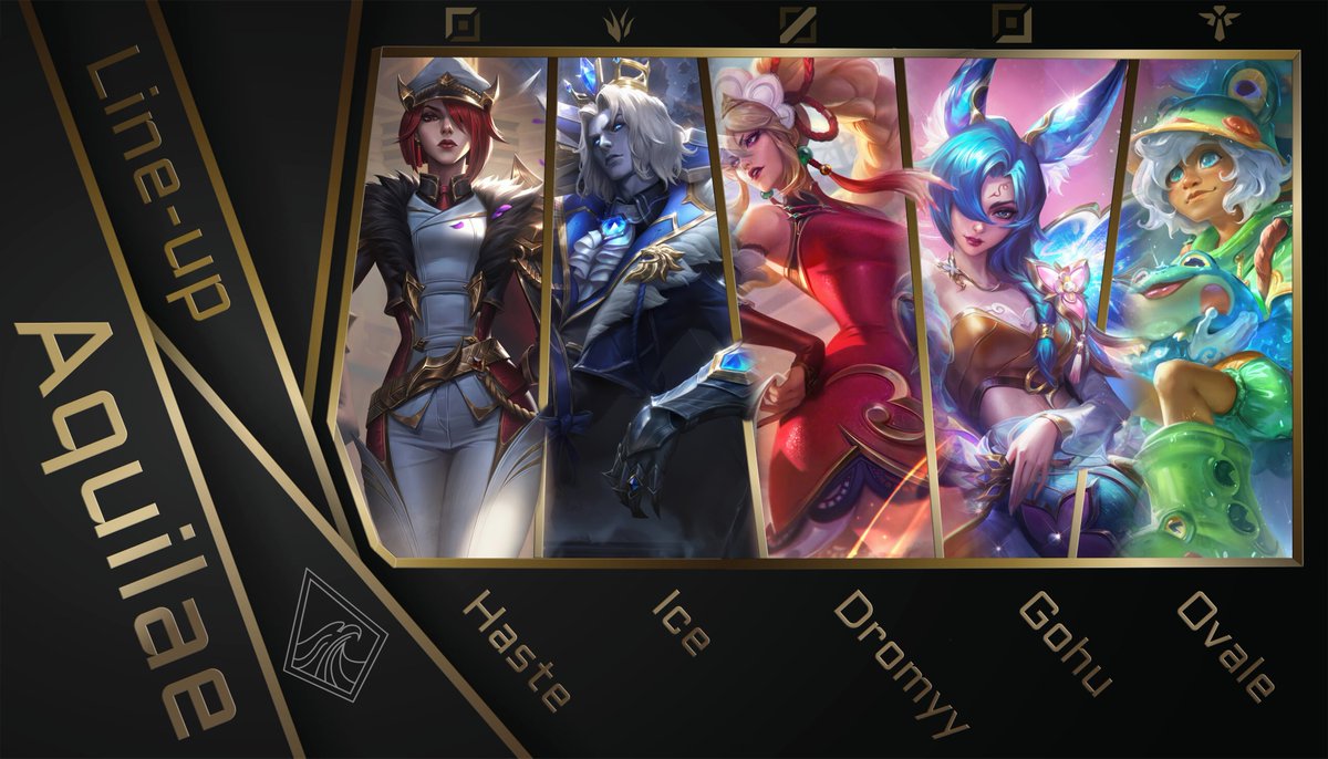 Aquilae 🦅 (@aquilae_lol) on Twitter photo Voici le roster AQUILAE pour l'étape 4 du Nexus Tour :
🛡️Top : <a href="/hastethefastest/">Haste</a>
⚔️Jungle : <a href="/kewayyyy/">ICE</a>
🧠Mid : <a href="/Droz87777/">BDS FLO / Dromyy</a>
🏹ADC : Gohu
🧙Support : <a href="/BZHOvaleLoL/">Ovale 🕊 🇫🇷 🏳🏴✊</a> (sub)
Ils sont prêts pour en découdre !
🦅Let’s go AQUILAE ! 🦅 #NexusTour #LoLFR Voici le roster AQUILAE pour l'étape 4 du Nexus Tour :
🛡️Top : <a href="/hastethefastest/">Haste</a>
⚔️Jungle : <a href="/kewayyyy/">ICE</a>
🧠Mid : <a href="/Droz87777/">BDS FLO / Dromyy</a>
🏹ADC : Gohu
🧙Support : <a href="/BZHOvaleLoL/">Ovale 🕊 🇫🇷 🏳🏴✊</a> (sub)
Ils sont prêts pour en découdre !
🦅Let’s go AQUILAE ! 🦅 #NexusTour #LoLFR