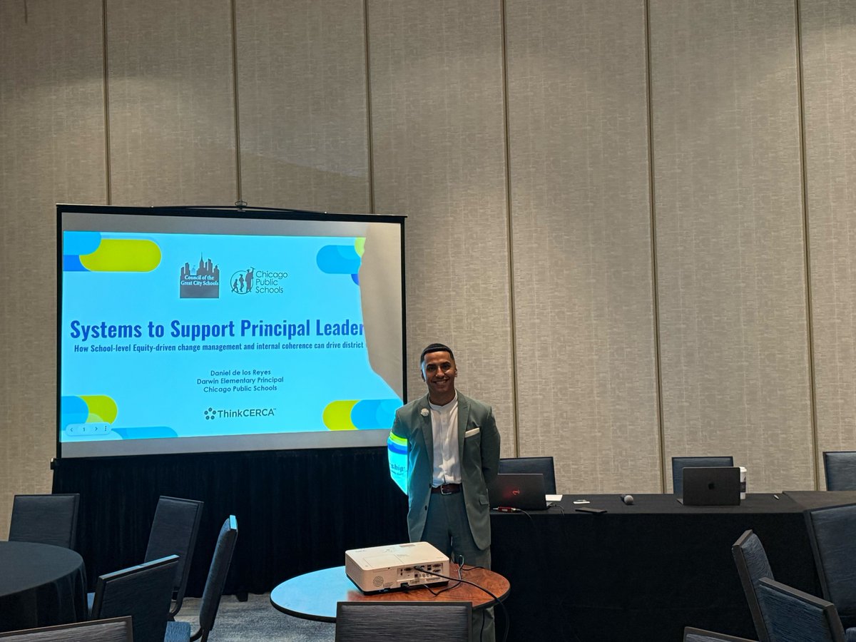 This week, we connected with education leaders at the CGCS Annual Conference in Detroit! CPS Principal Daniel De Los Reyes inspired us with insights on how equity and collaboration transformed Darwin Elementary. #ThinkCERCA #Literacy #Principals