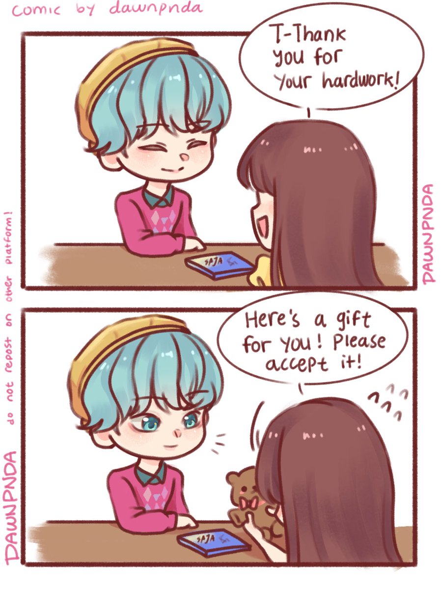 DawnPnda's tweet photo. I made a baby saja comic! Meeting a sasaeng! #KPOPDEMONHUNTERS #kpopdemonhuntersfanart #sajaboys #babysaja https://t.co/Z9ViJvBbQa