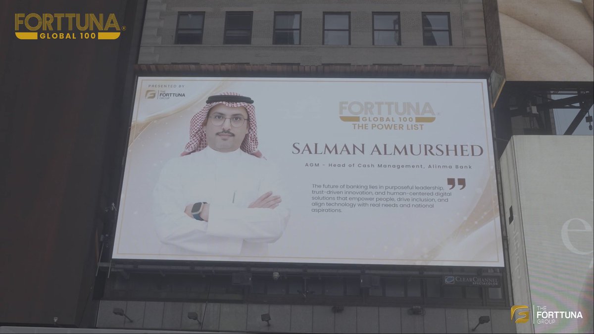 salmanmrshed's tweet photo. الحمد لله من قبل ومن بعد. بكل فخر، تم الإعلان في تايمز سكوير – نيويورك عن فوزي بجائزة

 Forttuna Global 100 THE POWER LIST 2025

وذلك ضمن قائمة تضم 100 شخصية قيادية مؤثرة على مستوى العالم، بعد مراجعة أكثر من 1.5 مليون ملف شخصي من أكثر من 100 دولة، تقديرًا لإسهاماتهم البارزة في مجالات القيادة، والابتكار، وصناعة التأثير الإيجابي المستدام.

بعد توفيق الله، يُعد هذا الإنجاز إحدى ثمرات الدعم الكبير من قبل شركاء النجاح من العائلة، والزملاء، والقيادات. كما أتوجّه بالشكر والتقدير لمجموعة The Forttuna Group على هذا التكريم العالمي، وعلى جهودهم في إبراز النماذج القيادية الملهمة حول العالم. 

#القيادة #الابتكار #الريادة 
#تمكين_القيادات #صناعة_التأثير #رؤية_السعودية_2030
#الرياض #المملكة_العربية_السعودية #TheForttunaGroup #ForttunaGlobal100 #PowerList2025  #Leadership #Innovation #LeadershipAward 
#Vision2030 #SaudiArabia #DigitalTransformation #Empowerment #Riyadh