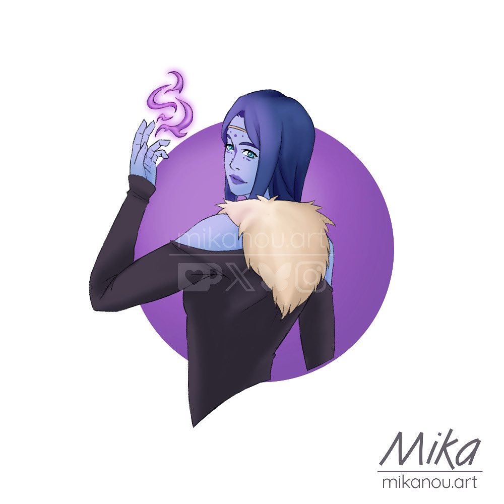 first attack for <a href="/VenthiaT/">Venthia 🌙</a> !✨ 

#artfight #artfight2025 #teamcrystal