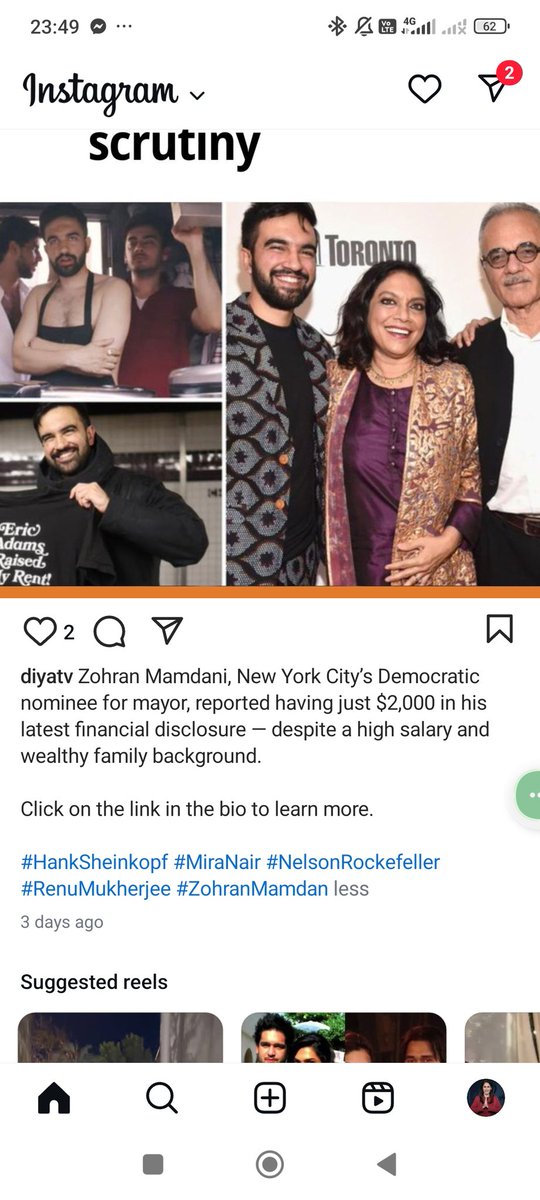 Financial disclosure just $2K?! C'mon!

From <a href="/ZohranKMamdani/">Zohran Kwame Mamdani</a> himself: "I never had to want for something, and yet I knew that was not in any way the reality for most New Yorkers."

Mamdani has described his upbringing as "privileged." His mom is a filmmaker &amp; father is a