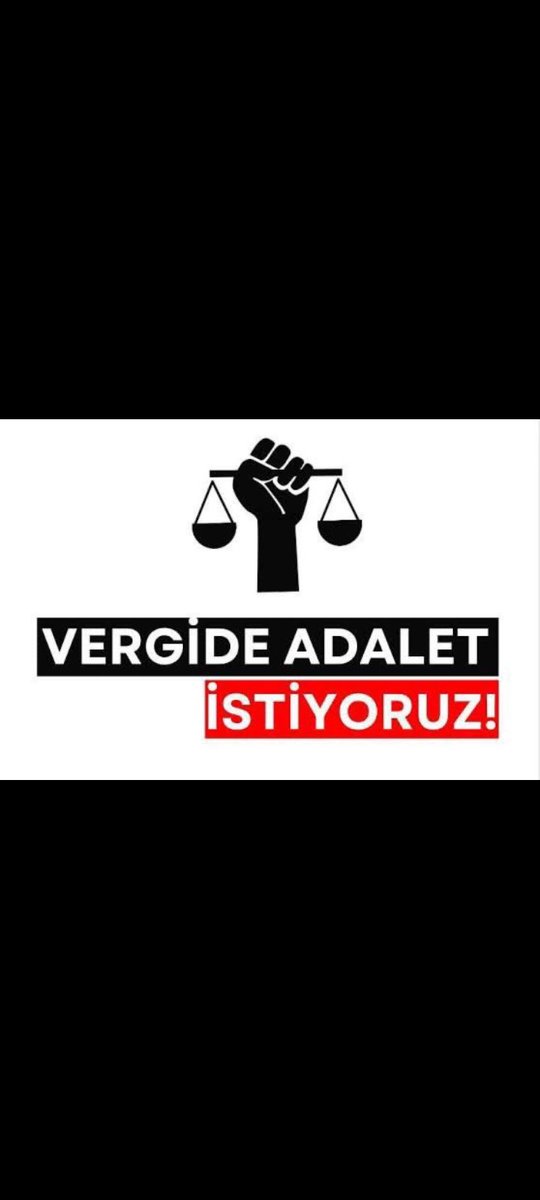 Vergi dilimi %27’ye hızla giriyoruz, maaşlar eriyor.
Vergide adalet yoksa, geçimde huzur olmaz!

#zordayizgecinemiyoruz
Reisİşçiler MüjdeBekliyor

#işçimüjdebekliyor

<a href="/RTErdogan/">Recep Tayyip Erdoğan</a> <a href="/_cevdetyilmaz/">Cevdet Yılmaz</a> <a href="/burhanduran/">Burhanettin Duran</a> <a href="/avabdullahguler/">Abdullah Güler</a> <a href="/isikhanvedat/">Prof. Dr. Vedat Işıkhan</a> <a href="/MahinurOzdemir/">Mahinur Özdemir Göktaş</a>