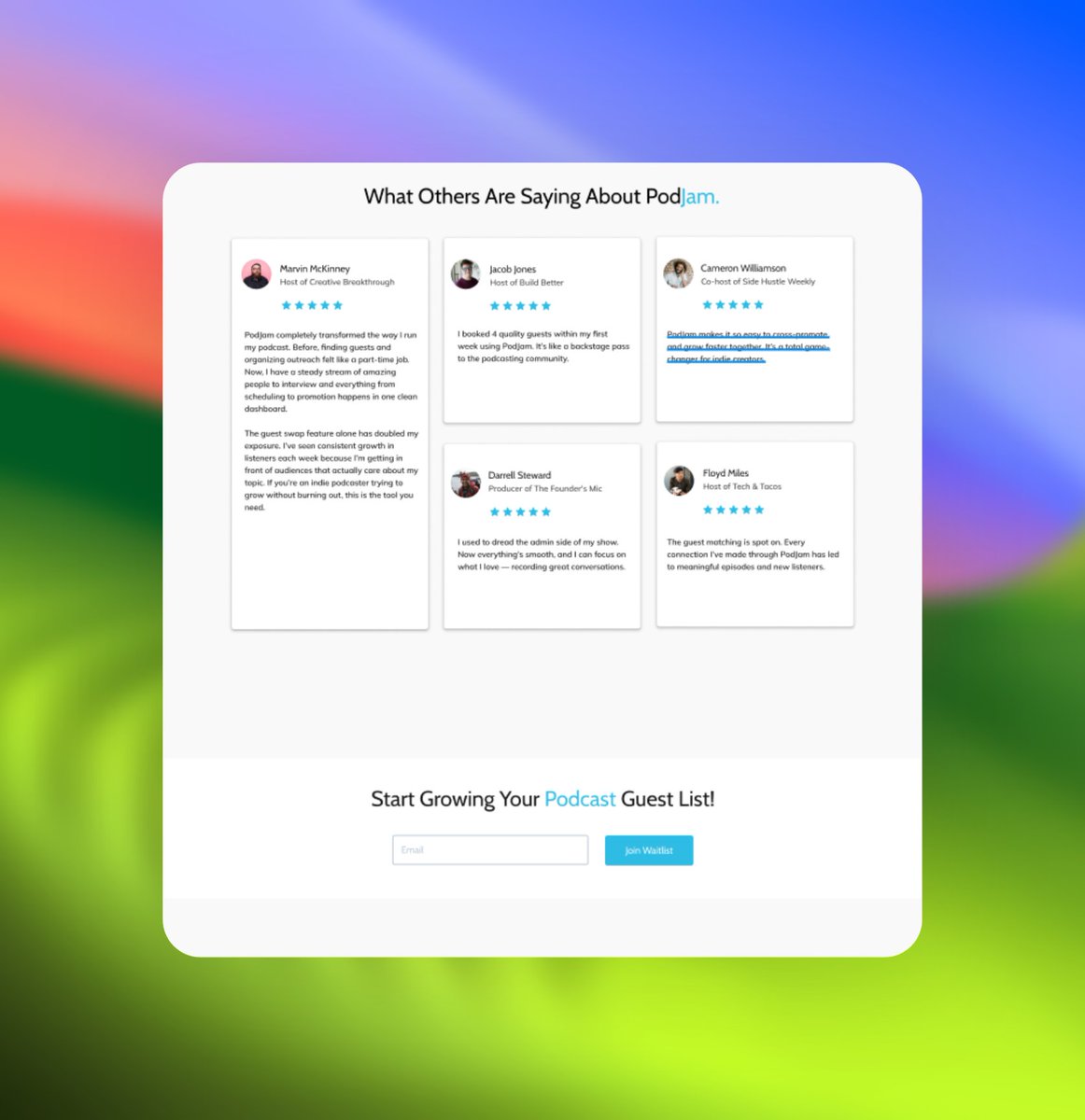_nbolt's tweet photo. You're losing conversions if your landing page only has one CTA.

Give your visitors multiple chances to take action:

✅ Hero section (above the fold)

✅ After testimonials

✅ At the bottom of the page

Make it easy to say yes. https://t.co/IRERQfyLvT