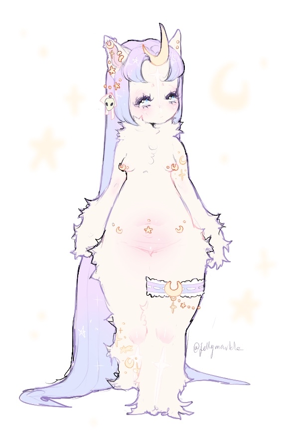 space unicorn, inf below