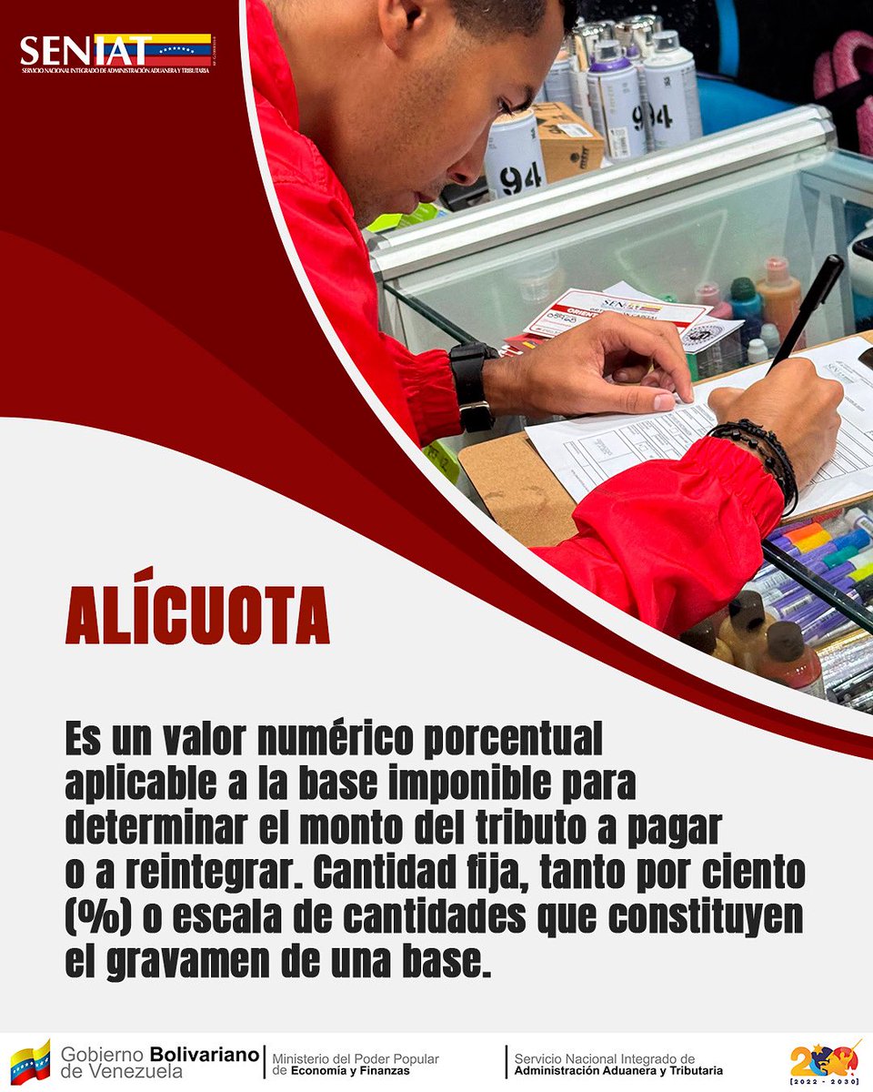 Para entender cómo contribuimos a la Patria, es clave manejar los términos fiscales. Hoy te explicamos un concepto fundamental: la Alícuota. 

Es ese porcentaje que se aplica a un valor base para calcular el impuesto que debemos pagar, o incluso el monto a reintegrar.