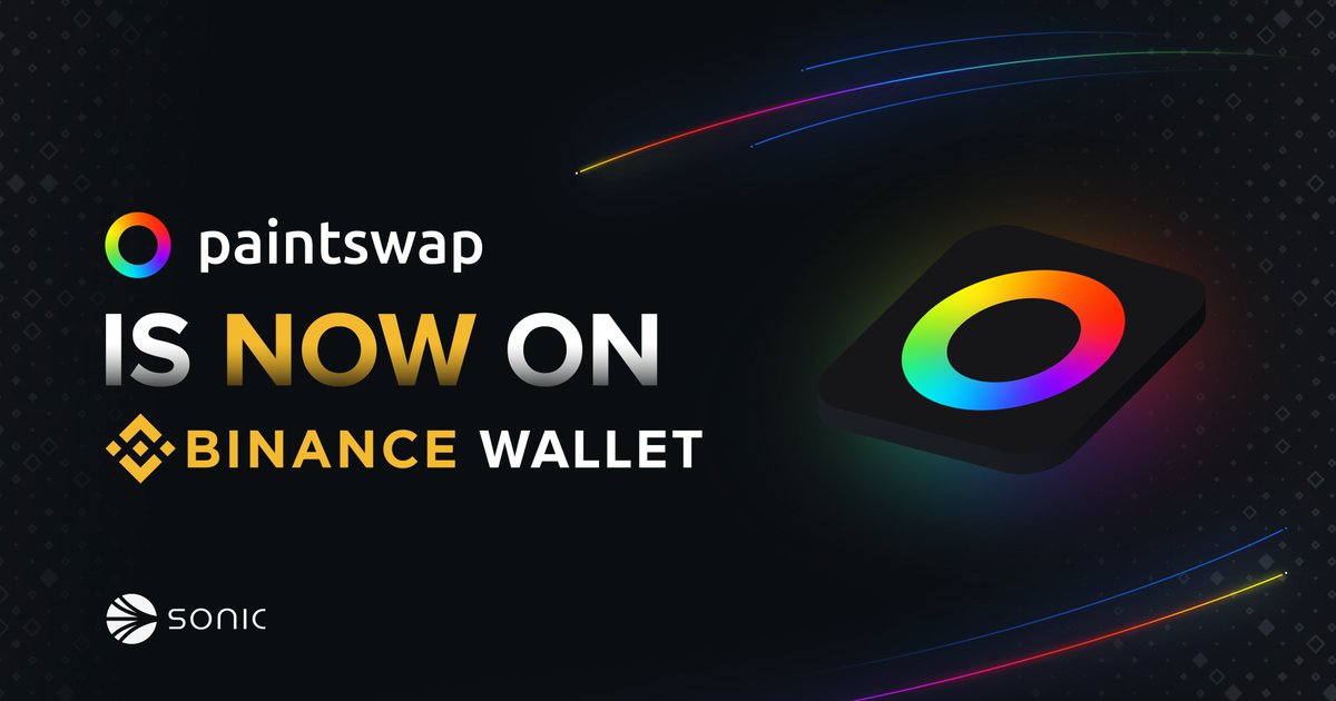 paintswap (@paint_swap) on Twitter photo You can now use your <a href="/BinanceWallet/">Binance Wallet</a> across the entire Paintswap ecosystem!
Shop for NFTs, play <a href="/EstforKingdom/">EstforKingdom</a> , and soon even buy discounted $S on the Airdrop Order Book.
🖌️ You can now use your <a href="/BinanceWallet/">Binance Wallet</a> across the entire Paintswap ecosystem!
Shop for NFTs, play <a href="/EstforKingdom/">EstforKingdom</a> , and soon even buy discounted $S on the Airdrop Order Book.
🖌️
