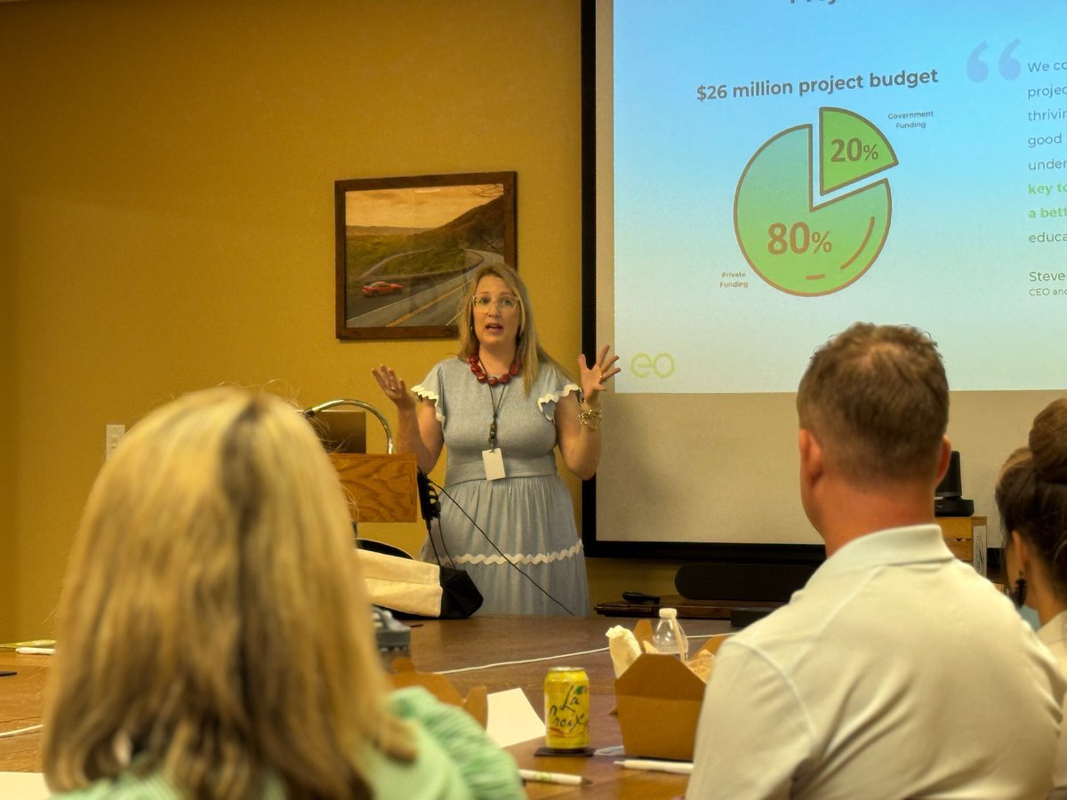 VARuralCenter's tweet image. Mary Anne Holbrook, Vice President of Development at @eononprofit shared with #VRLI how EO gives support where it is needed most- through workforce development and addressing childcare shortages- that with donors, stakeholders, and partners they have expanded their work in #SWVA.