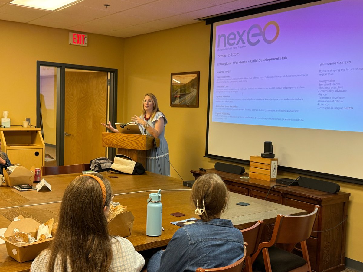 VARuralCenter's tweet image. Mary Anne Holbrook, Vice President of Development at @eononprofit shared with #VRLI how EO gives support where it is needed most- through workforce development and addressing childcare shortages- that with donors, stakeholders, and partners they have expanded their work in #SWVA.