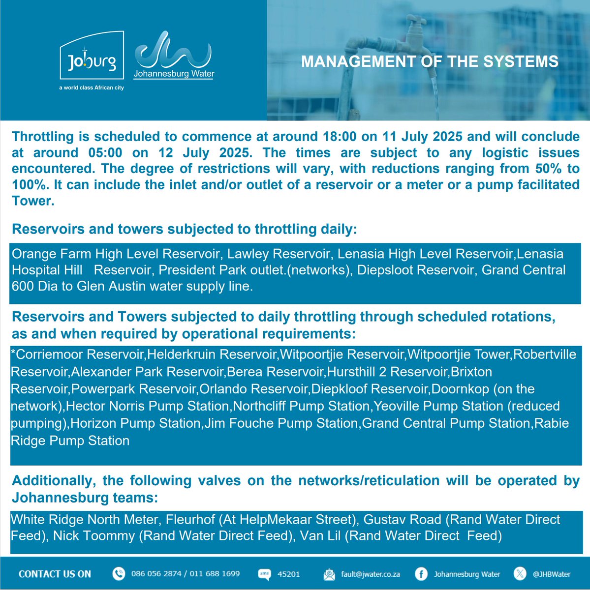 Management of the systems ^H