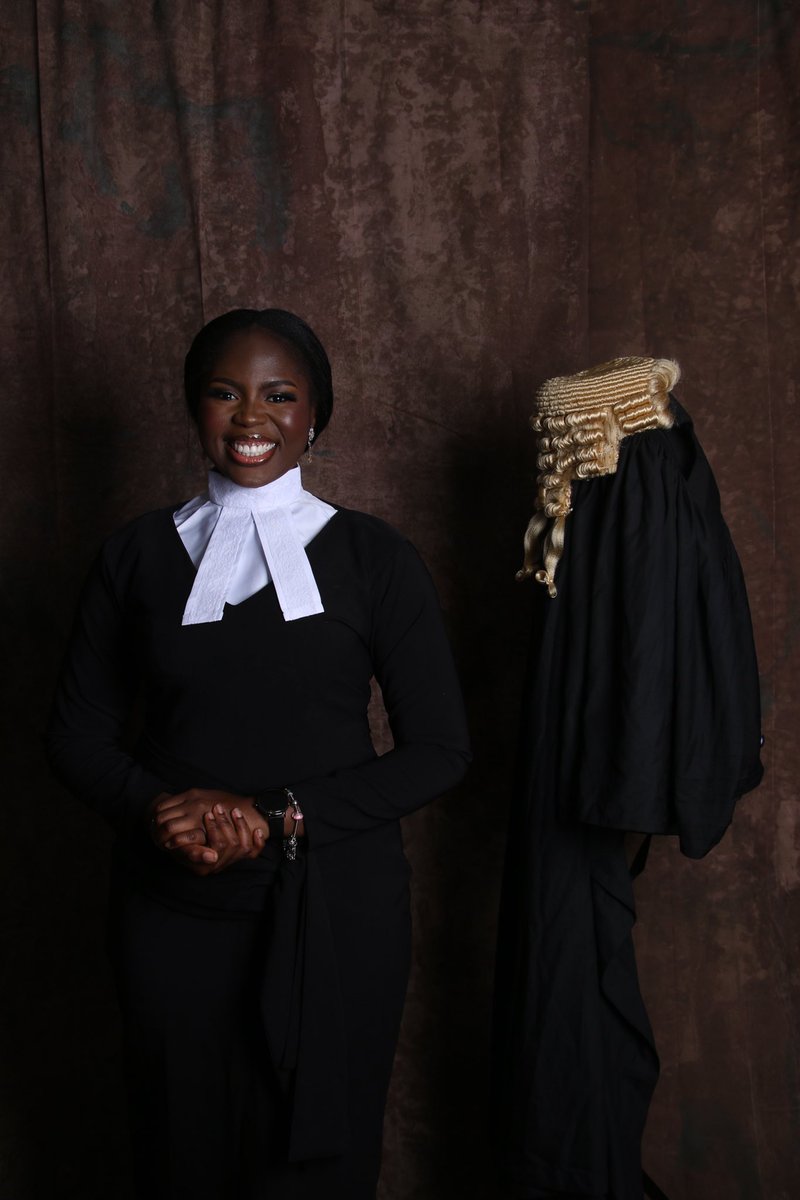 buksrocks540's tweet photo. After 7 years, 156373 crash outs and 50505483939 Jesus take the wheels

Introducing: Oluwabukunmi Mercedes Abraham, Esq.
LLB(Hons), B.L (Barrister and Solicitor of the Federal republic of Nigeria), ACIARB (uk), AICMC

Ps: I would hire me off these pictures alone 🤪
Gassed🤩🤩🤩 https://t.co/sVnBJlMMDg