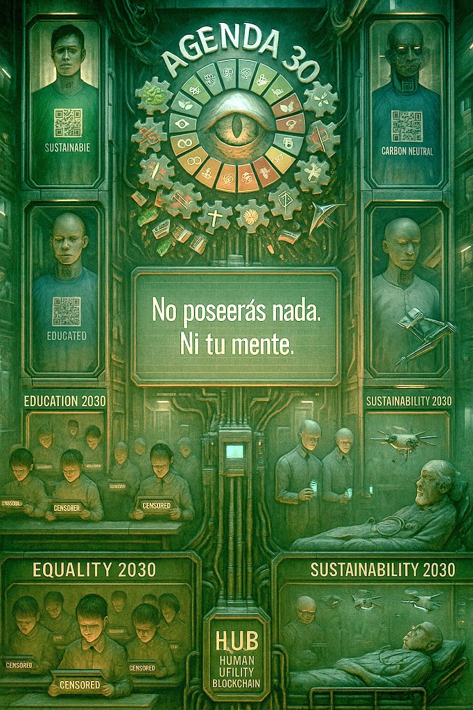 jcwarcry1's tweet image. Agenda 2030 no es progreso. Es un sistema operativo para humanos obedientes.

QR en la nuca. Educación filtrada. Igualdad sin alma. Sostenibilidad de élites.

“No poseerás nada”
Pero alguien poseerá TODO.

#Agenda2030 #ControlGlobal #ODS #Sostenibilidad #HumanOS #GranjaDigital