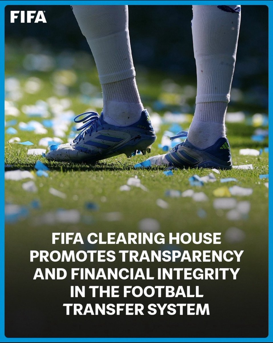 Progressing step by step…

✅ FIFA Clearing House ✅

More info👇👇

inside.fifa.com/subuniverse-cl…