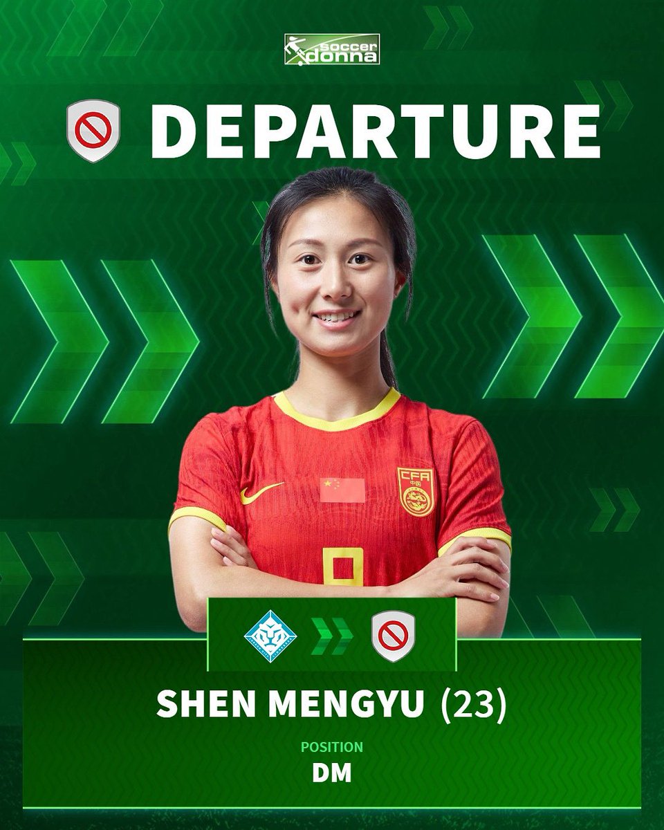 London City Lionesses have announced the Departure of Chinese🇨🇳 international Shen Mengyu.