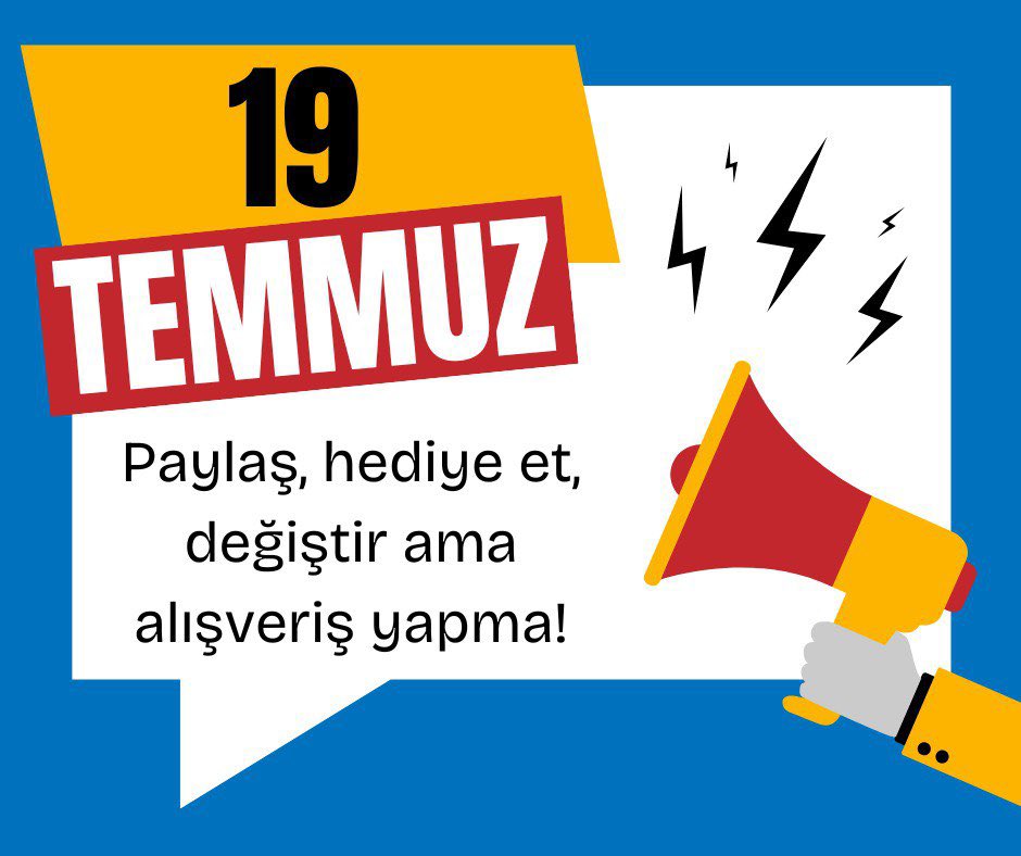 Boykot yapın. Sonraki tarih 19 Temmuz. #boykottayız