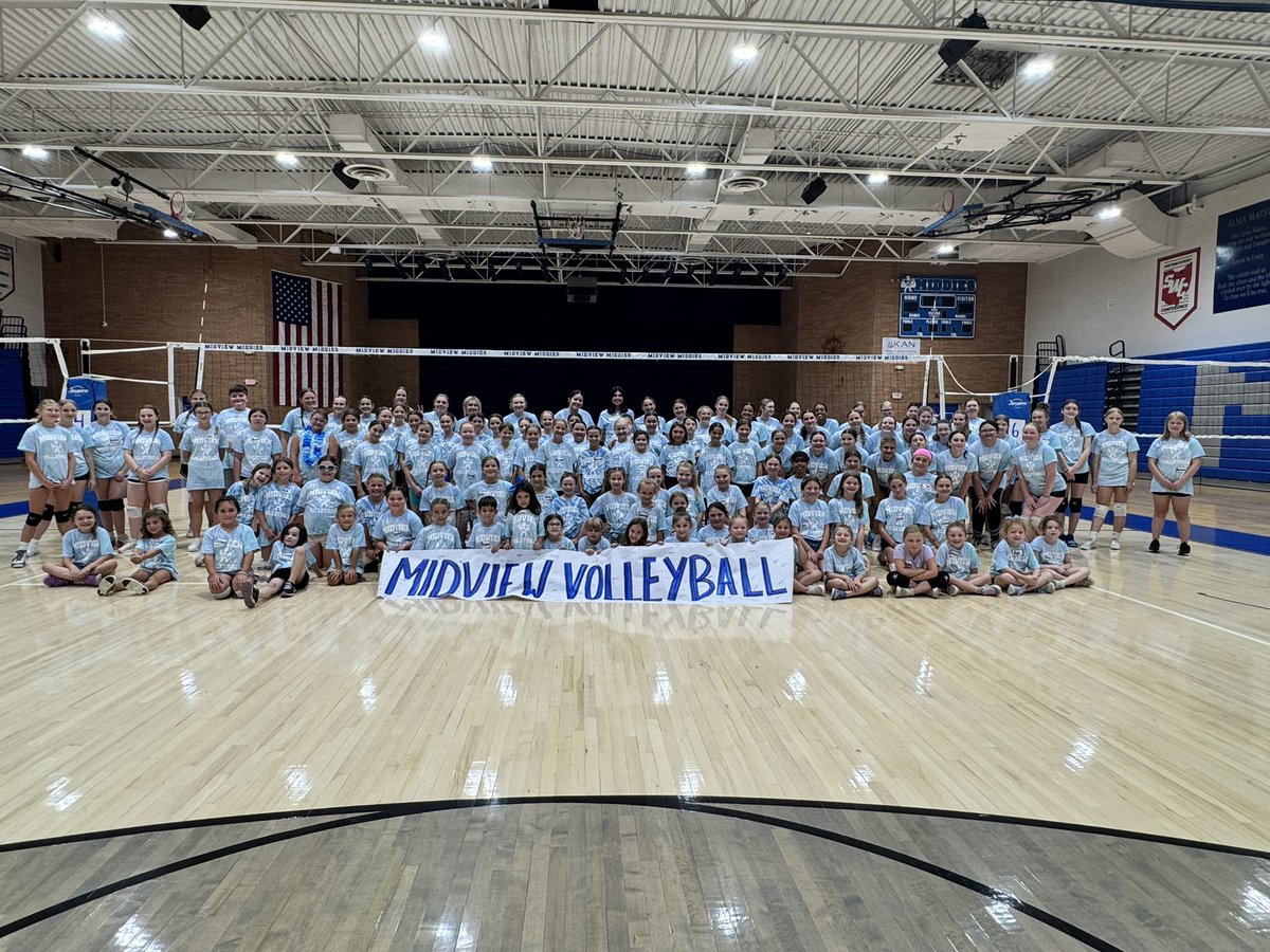 That’s a wrap on another week of Midview Youth Volleyball Camp!🏐💙 So proud of the hard work, energy, and fun these girls brought every day. The future of Midview Volleyball is bright! 🤩