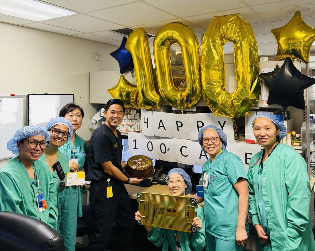 StFrancis_LI's tweet image. Orthopedic spine surgeon Dr. Daniel Choi successfully completed his 100th cervical disc replacement at St. Francis Hospital, in surgery on June 30.  

Read more: beckersspine.com/spine/dr-danie…