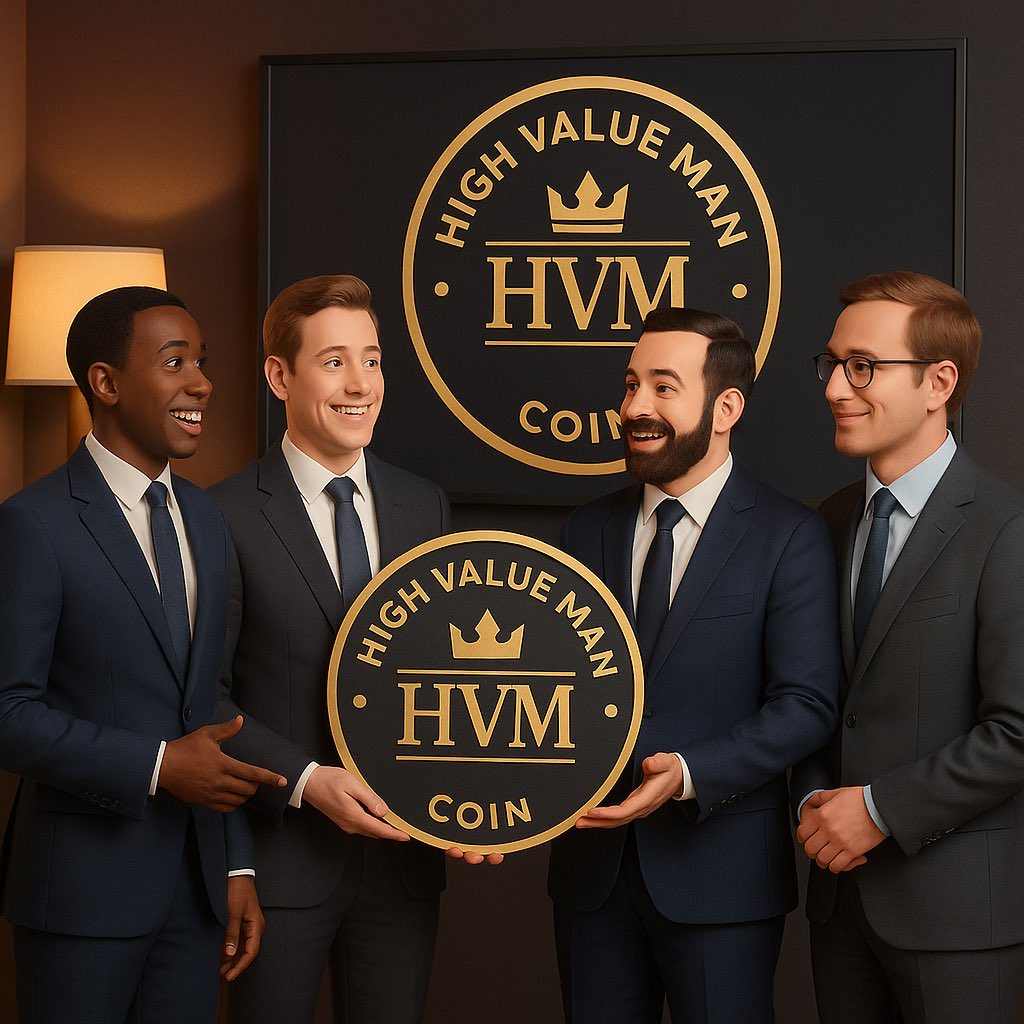 Only_Blessing01's tweet photo. Hey Fellas, ⏚⏚
Do you know the mindset of a High Value Man?
They are always building, always thinking long-term📈
Generational wealth isn’t just a dream, it’s the mission.
That’s the $HVMC way. @HVMCoin🤝
CA: 4pxinkSMtqYuNdP3mQ46Z6rkGScqASJsSaK3WPVvpump
#HVMC #HVMCoin https://t.co/bARHQlUXzR