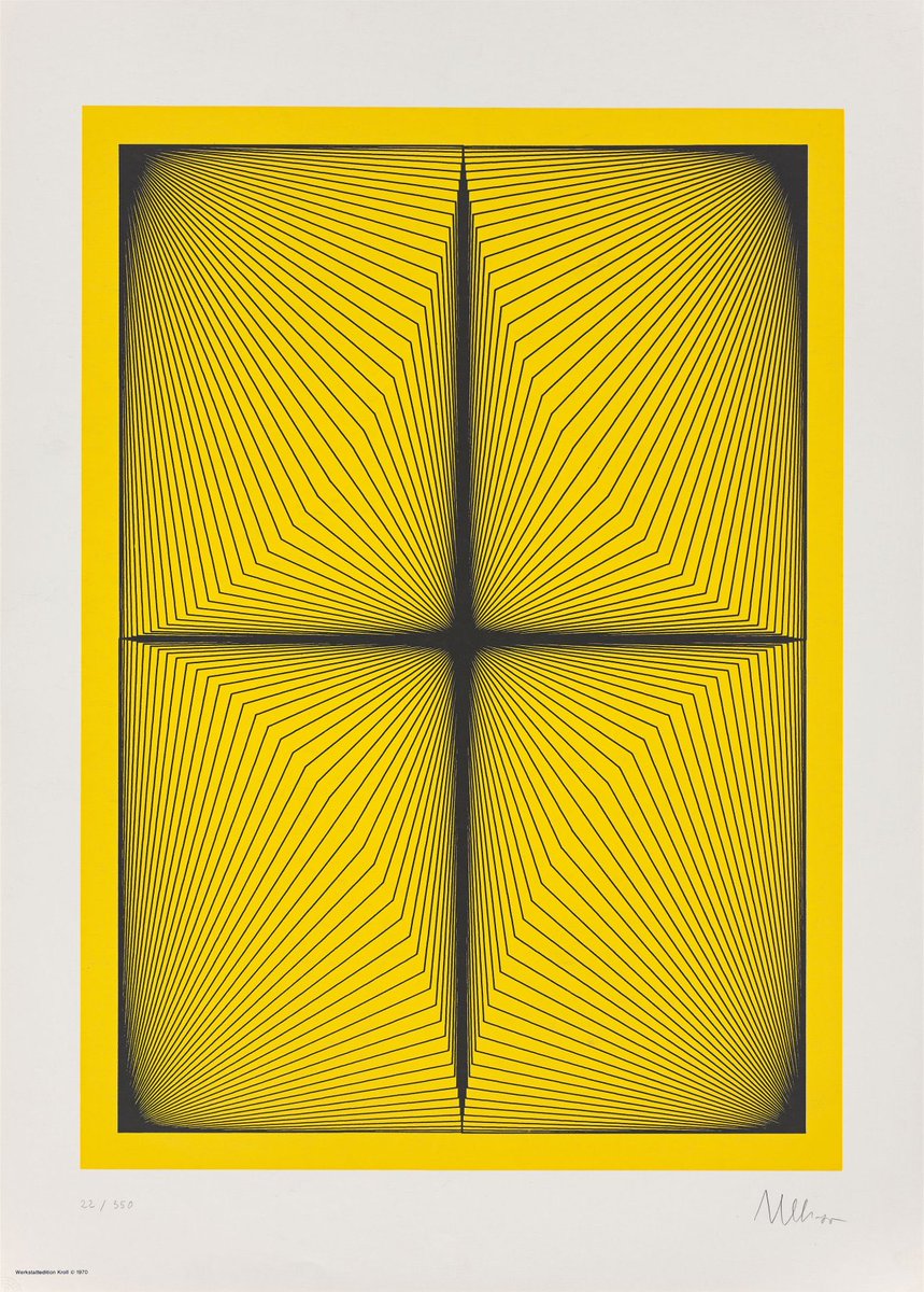 Phteven_Nobody's tweet image. Latest acquisition.
Georg Nees,Werkstatt Edition Kroll, 1970