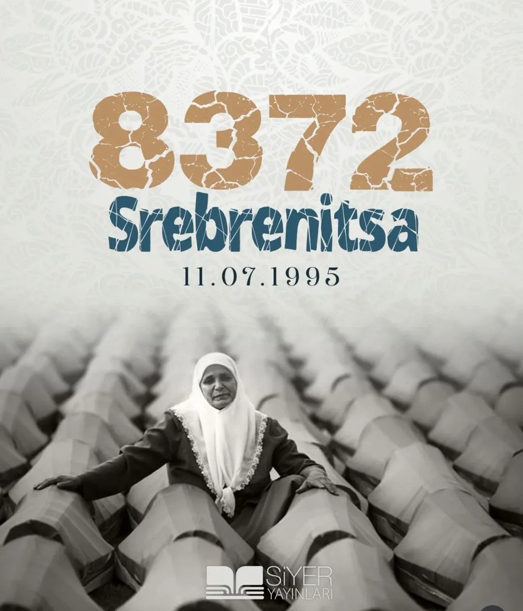 Ne mazlumları biter bu dünyanın ne zalimleri... 
Ama zalim kazansa da kaybeder, mazlum kaybetse de kazanır... 
Rahmet olsun tüm mazlumlara... 
Lanet olsun tüm zalimlere... 

#Srebrenitsa