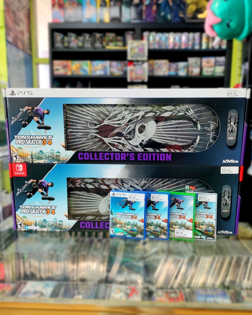 Kick (flip) it old school with Tony Hawk's Pro Skater 3 + 4! 🛹

The Collector's Edition even includes a sweet skate deck!

#TonyHawksProSkater34
