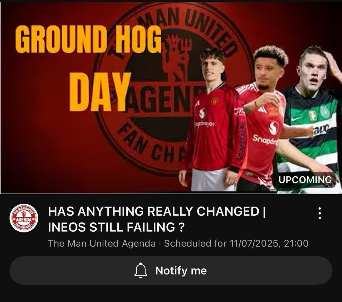 THE MAN UNITED AGENDA (@themuagenda) on Twitter photo Join us tonight at 9 when we welcome back <a href="/Malachians/">Pilib De Brún (Phil Brown)</a> to the channel to discuss all things <a href="/ManUtd/">Manchester United</a> #MUFC #ineos
HAS ANYTHING REALLY CHANGED | INEOS STILL FAILING ? youtube.com/live/fCtzT-d8I… via <a href="/YouTube/">YouTube</a> Join us tonight at 9 when we welcome back <a href="/Malachians/">Pilib De Brún (Phil Brown)</a> to the channel to discuss all things <a href="/ManUtd/">Manchester United</a> #MUFC #ineos
HAS ANYTHING REALLY CHANGED | INEOS STILL FAILING ? youtube.com/live/fCtzT-d8I… via <a href="/YouTube/">YouTube</a>