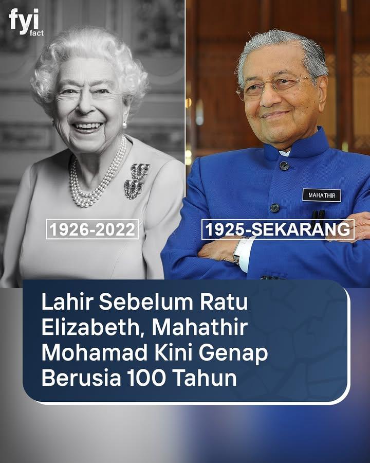 rbabdullah__'s tweet photo. Mantan Perdana Menteri Malaysia, Tun Dr. Mahathir Mohamad, baru saja merayakan ulangtahun ke-100 pada 10 July 2025. Di usianya yang telah mencapai satu abad, beliau masih terlihat sehat dan bugar, bahkan masih memandu kereta sendiri!... https://t.co/iBxxKzN9Co