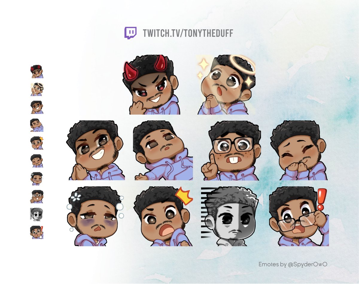 SpyderOwO's tweet image. Buncha cutie emotes for @tonytheduff
( γ
ΛΆ' κ³ 'ΛΆ) π which is your fave?
β Thank you for always trusting me!