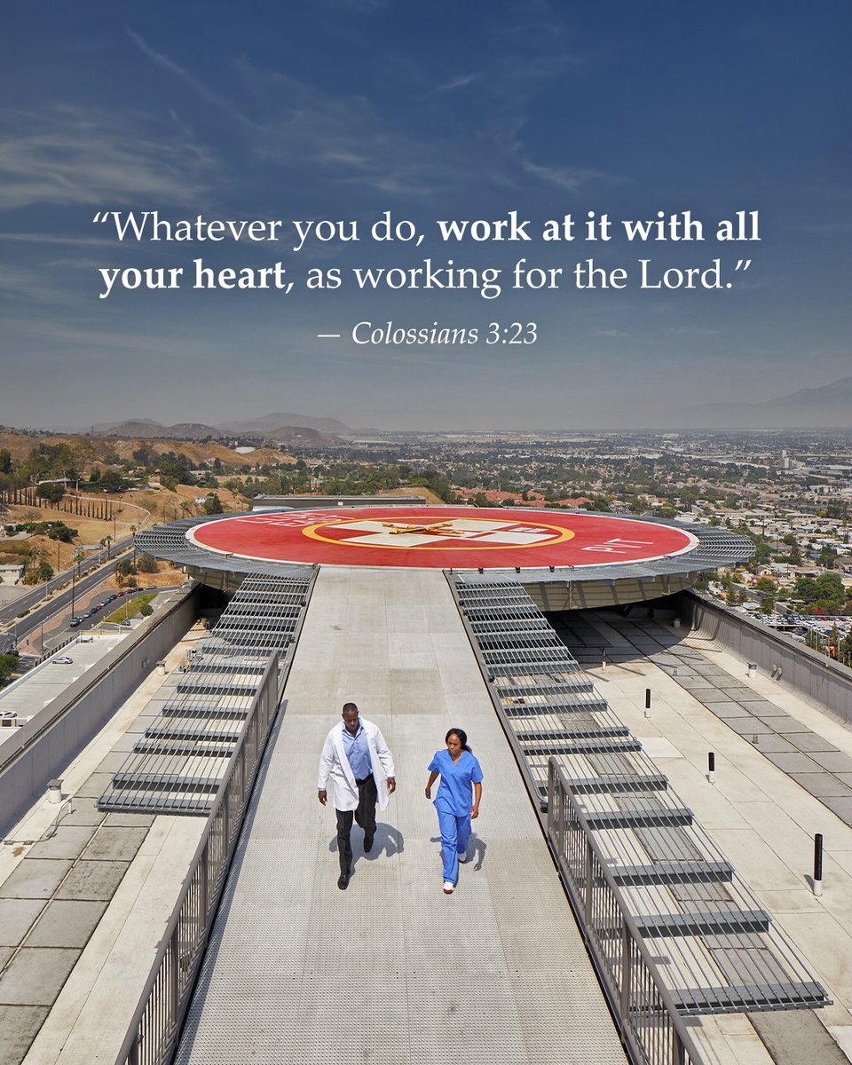LLUHealth's tweet photo. Every patient we serve, every wound we tend, every moment we spend at the bedside is an opportunity to reflect Christ’s love. 

We show up with our whole hearts, not for recognition, not for praise, but because we believe in a higher purpose. 

#LLUH #SpiritualFriday  #Sabbath https://t.co/hPhkiO7pNw