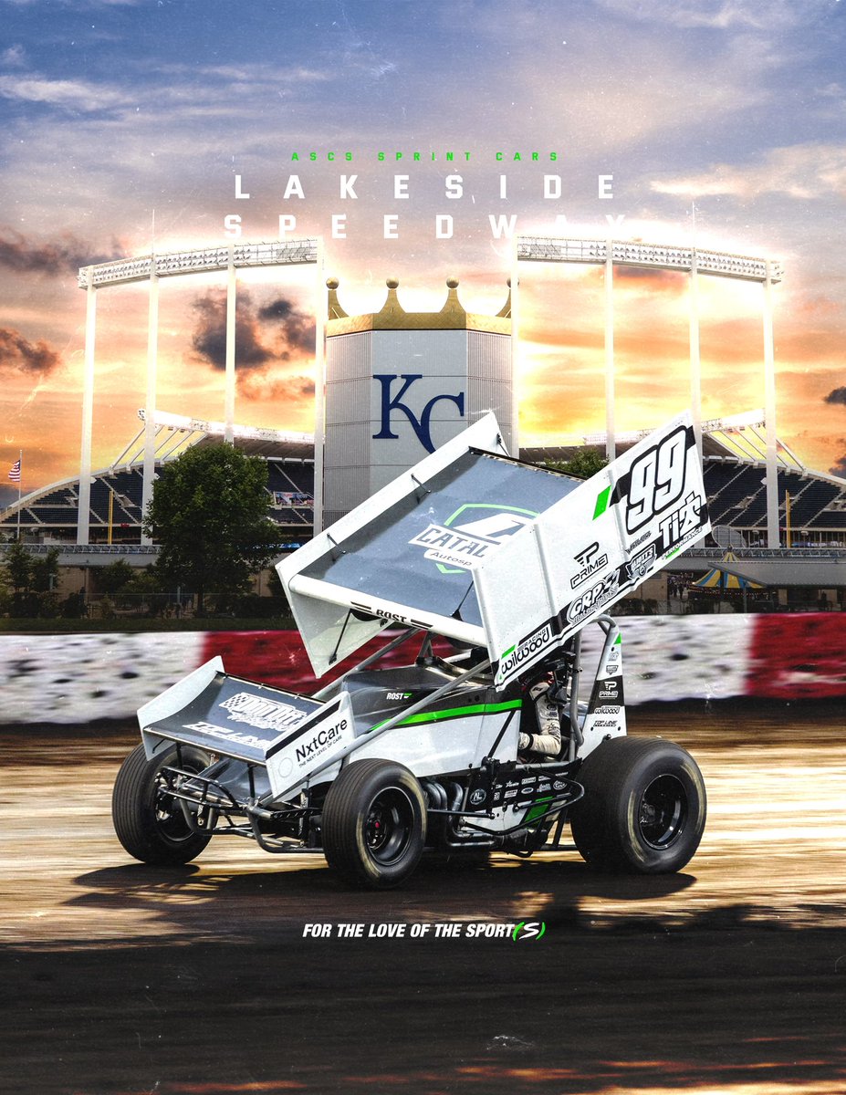 Catalyst Autosport (@catalystauto99) on Twitter photo It’s RACEDAY in KC 🏁
Kicking things off this weekend with the <a href="/ASCSRacing/">American Sprint Car Series</a> at <a href="/Lakeside_Spdwy/">Lakeside_Speedway</a>
📍 Kansas City, KS
⏰ 7:00pm
📺 Live on <a href="/dirtvision/">DIRTVision</a>
<a href="/ti22performance/">Ti22 Performance</a>
<a href="/ElliottsTrailer/">Elliott's Custom Trailers & Carts</a>
<a href="/WeldRacing/">WELD Racing</a>
<a href="/primecarbonUSA/">Prime Composite Innovations</a> It’s RACEDAY in KC 🏁
Kicking things off this weekend with the <a href="/ASCSRacing/">American Sprint Car Series</a> at <a href="/Lakeside_Spdwy/">Lakeside_Speedway</a>
📍 Kansas City, KS
⏰ 7:00pm
📺 Live on <a href="/dirtvision/">DIRTVision</a>
<a href="/ti22performance/">Ti22 Performance</a>
<a href="/ElliottsTrailer/">Elliott's Custom Trailers & Carts</a>
<a href="/WeldRacing/">WELD Racing</a>
<a href="/primecarbonUSA/">Prime Composite Innovations</a>