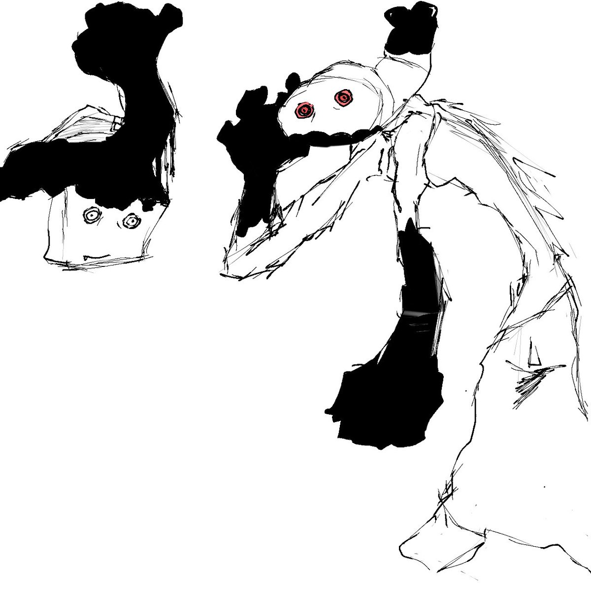 sangosangoban's tweet image. Repost because this was hard #dandysworld #shrimpo #artwork