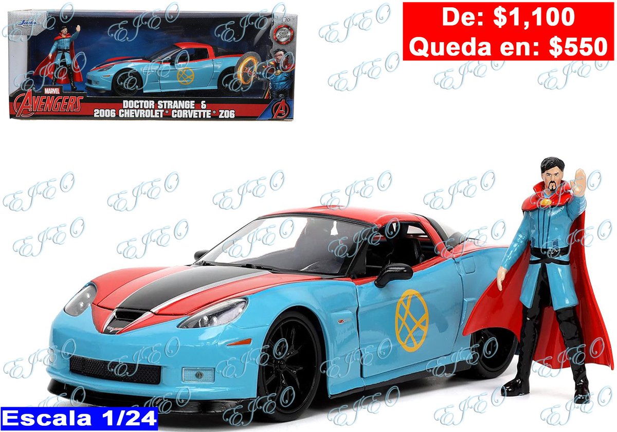 distribuidoejeo's tweet photo. Atención:

A la venta ya con nosotros este Chevrolet Corvette escala 1/24

De $1,100 queda en $550

#DistribuidoraEjeo #Jada #Marvel #Cómics #DoctorStrange #Chevrole #Corvette #Z06 https://t.co/9JMFVijyhk