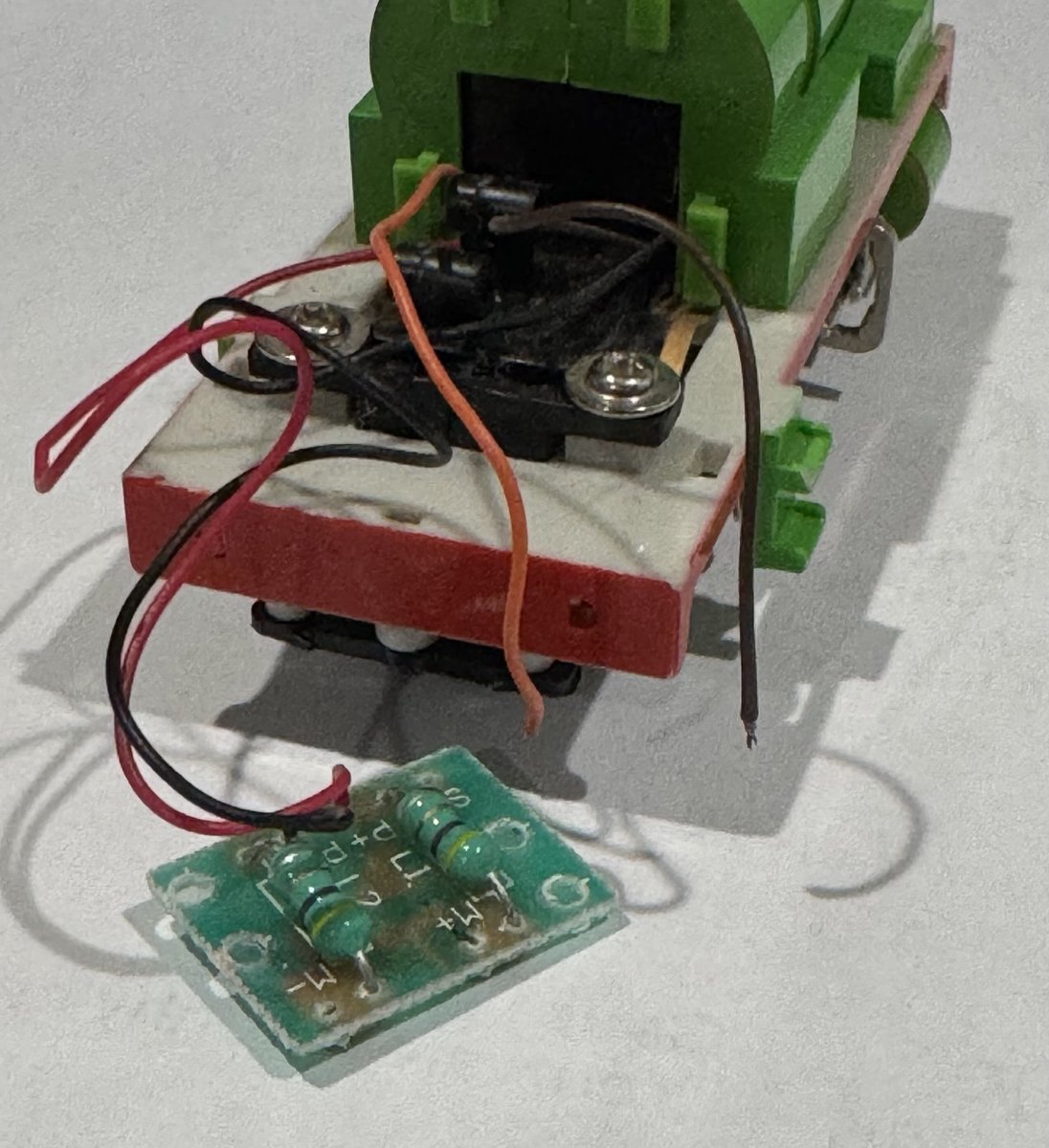 Can anyone with a Bachmann Percy send pictures of the circuit board? I'm trying to figure out where these disconnected wires are suppose to go