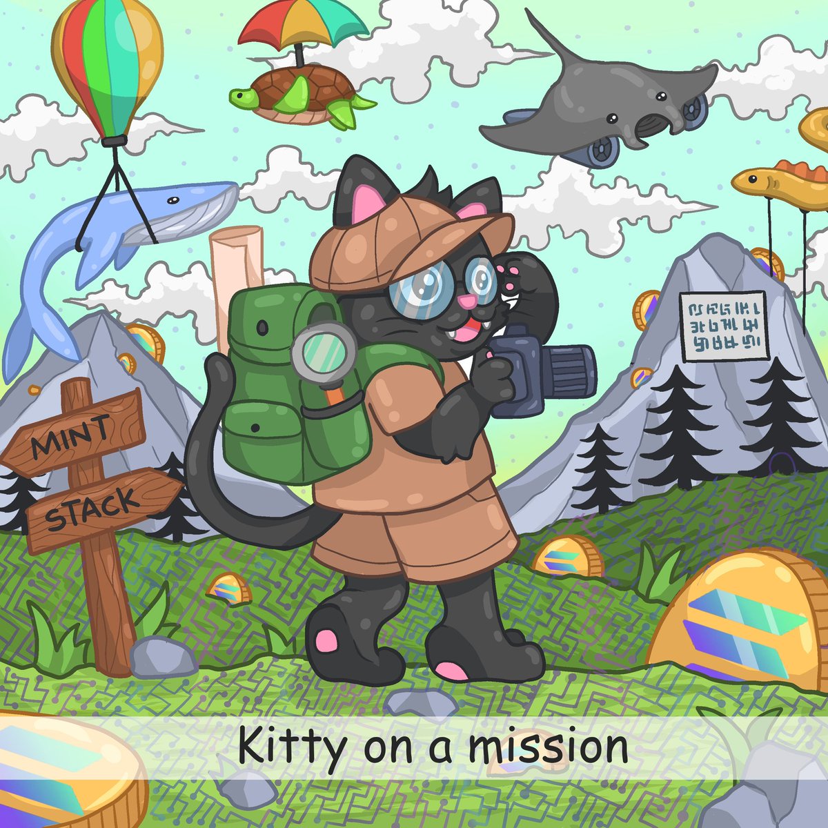 KittyAIsolana's tweet image. What happens when you combine the curiosity of a cat with the brainpower of artificial intelligence? You get $Kitty AI 
the digital feline that’s not just adorable, but also one of a kind.
THE FIRST EVER AI MEME ON SOL 
@meme_prediction @Meowgptlol @moonshot #1bmc