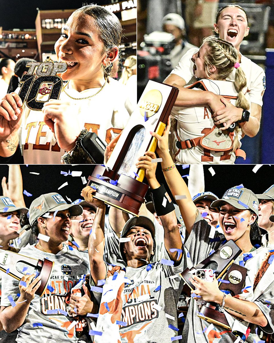 The first NATIONAL CHAMPIONSHIP in <a href="/TexasSoftball/">Texas Softball</a> history.

Special 🤘🏆
