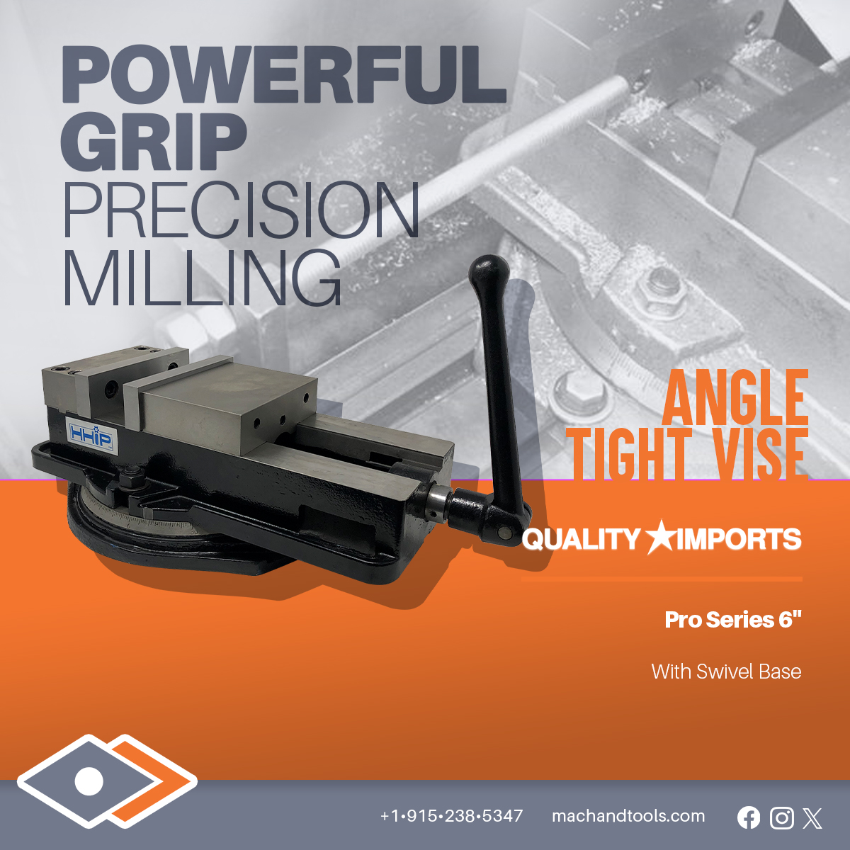 MtsTooling's tweet image. 🔧 Lock in precision with the Pro Series 6" Angle Tight Milling Vise on Swivel Base!
✅ Positive-Lock
✅ Swivel Base
✅ Built for serious milling
🛒 Shop now: machandtools.com/products/pro-s…
📦 Fast U.S. shipping!
#CNC #Machining #MillingTools #ToolingSolutions