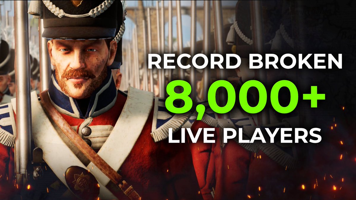 holdfastgame's tweet image. ✊Holdfast breaks another record! 8,000+ concurrent players joined the battlefields of Holdfast yesterday, reaching yet another new peak record for the game.
Calling all content creators looking to hop on Holdfast to join the ranks. Send us a DM on @holdfastgame to enlist and…