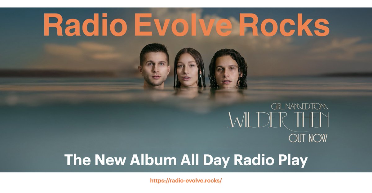 Today on Radio Evolve, we celebrate Girl Named Tom's NEW EP "WILDER THEN" by playing the entire album all day long! Today from 12 pm - 9 pm on Radio Evolve:

LISTEN HERE: radio-evolve.rocks
Pick up the "Wilder Then" EP HERE: gnt.lnk.to/Wilder