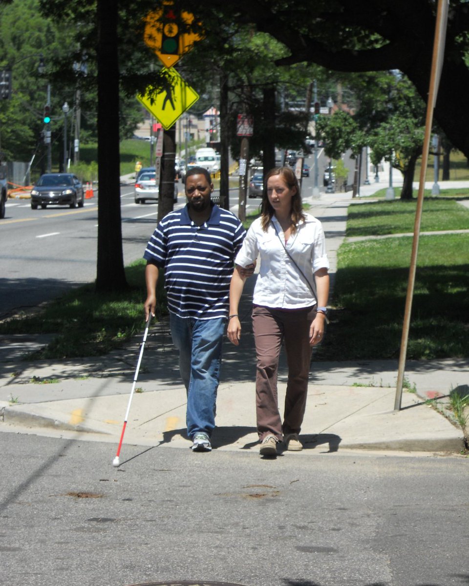 Reason 73 We Love CLB: Helping CLB consumers get around town through orientation and mobility training.  During orientation and mobility training, individuals will learn safety techniques, receive hands-on practice navigating various environments, and learn how to use a cane!