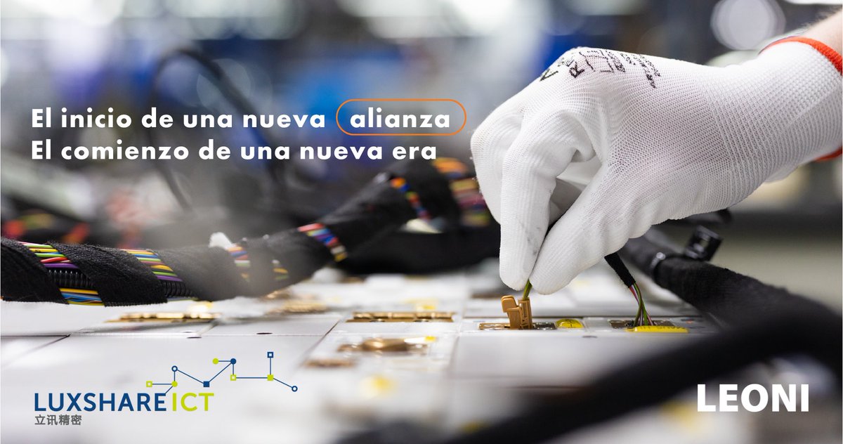 LeoniMexico's tweet photo. 🚀 ¡Inicia una nueva era! Day 1 - LEONI y Luxshare Group anuncian exitosa validación de la alianza estratégica, impulsando innovación y liderazgo en la industria automotriz global. Juntos, darán forma al futuro de la conectividad. #EmpoweringConnections https://t.co/C9eQVoQ9IK