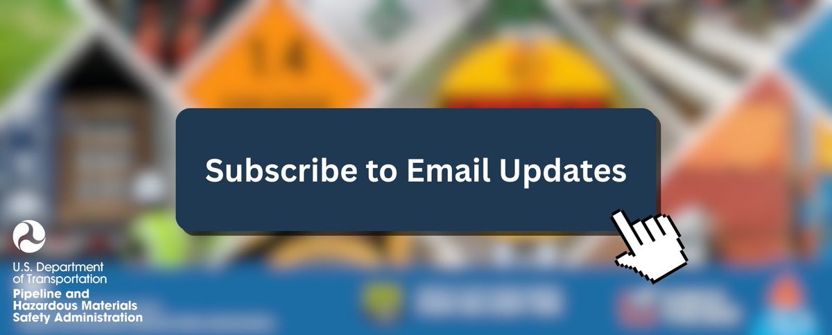 PHMSA_DOT's tweet image. #DidYouKnow PHMSA offers customizable subscription topics that keep you up to date on all things PHMSA related? From Press Releases to Hazmat and Pipeline Interpretations, stay in the know on what’s happening at the Pipeline and Hazardous Materials Safety Administration!…