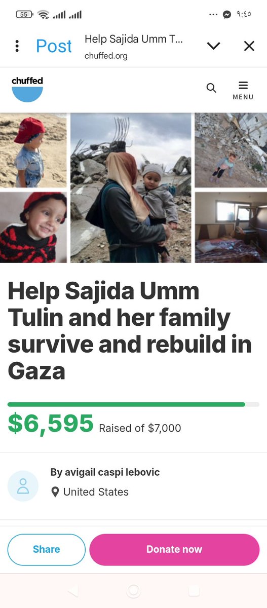 tolin876's tweet image. We have $405 left to reach our goal. Can we achieve it in order to bring flour, medicine, and food? Everything is very expensive. We cannot continue without your donations. The campaign is our only hope. Please donate and participate in the campaign💔🙏😟
chuffed.org/project/127415…