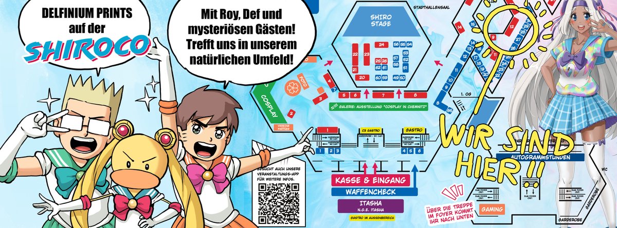 DavidFueleki's tweet image. Diese Woche Samstag und Sonntag ist wieder die Shiroco in unserer Wahlheimat und Kulturhauptstadt Chemnitz.
Delfinium Prints ist natürlich am Start.

Kommt uns besuchen. Vielleicht mach ich mit euch auch Stadtführungen. :-]