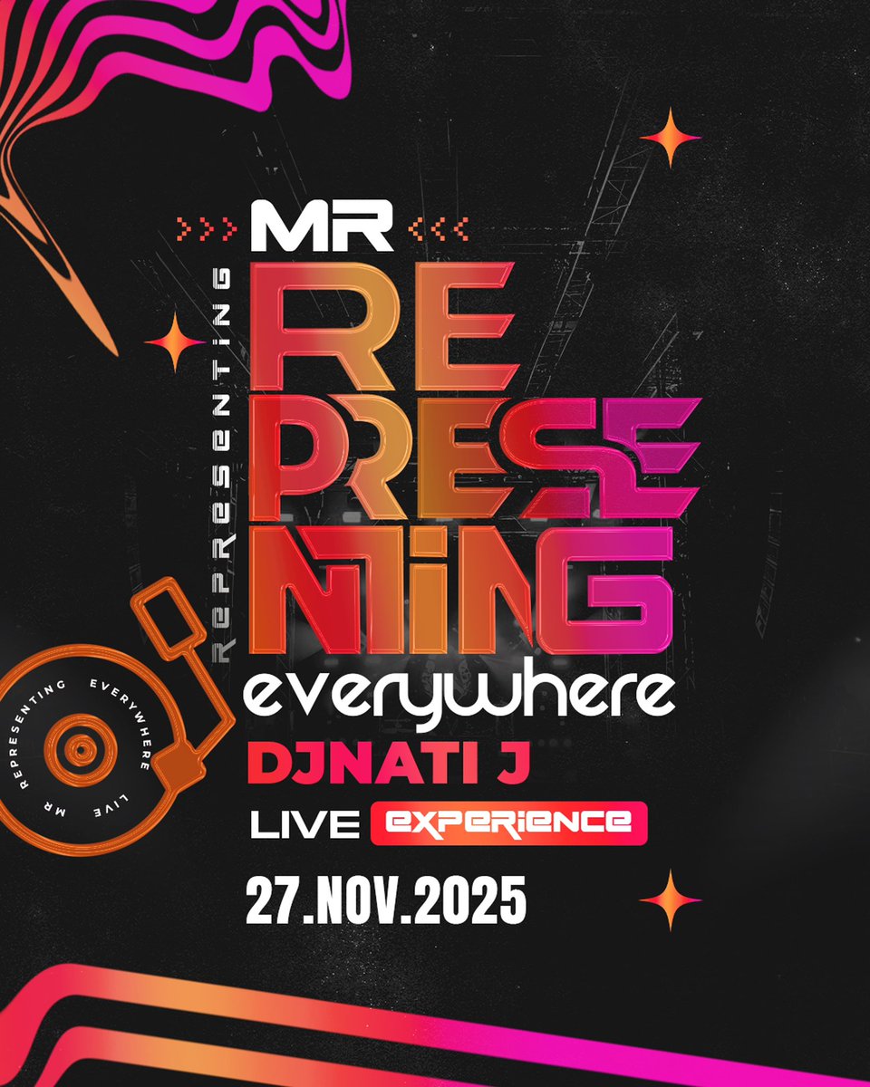 Simply mark the date 
#DjNatiJLiveExperience