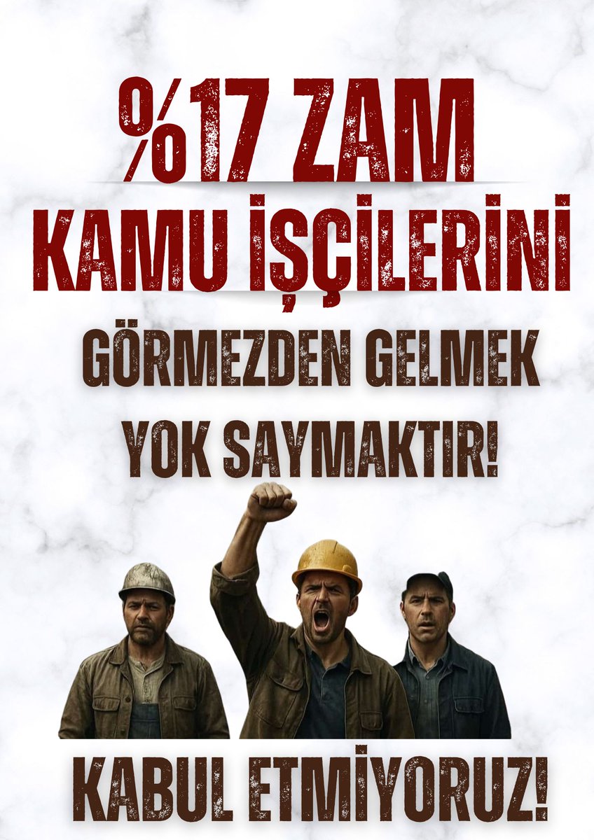 Sele,
Çığa,
Kar'a,
Afete,
Salgına,
Yangına,
Depreme
Canı Pahasına Koşan
İşçi Sınıfını görmezden geLmeyin..!

#zordayizgecinemiyoruz

TekÇareVar OdaGrev

<a href="/isikhanvedat/">Prof. Dr. Vedat Işıkhan</a> <a href="/memetsimsek/">Mehmet Simsek</a> 
<a href="/Kahramn0038/">KAMU ÇALIŞANLARI PLATFORMU</a> <a href="/SerkanKucuk23/">Serkan küçük</a>