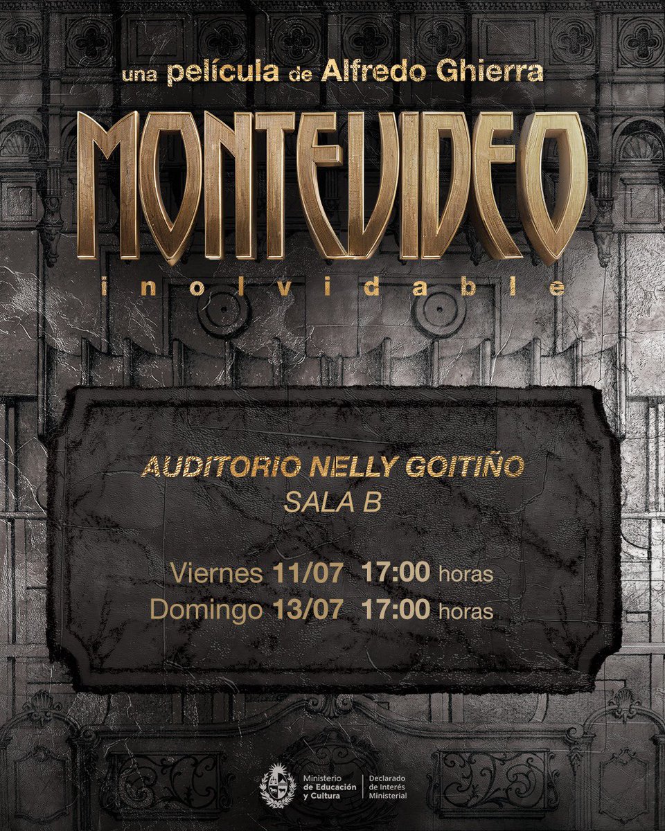 alfredoghierra's tweet photo. Continúan las funciones en el Auditorio Nelly Goitiño, @cinesodre - Hoy viernes y el domingo.

Entradas anticipadas por @Tickantel y en boletería de la sala.

https://t.co/sgfDcTcrGE https://t.co/hHPmBMteqA